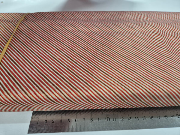 Holidays Charms Metallic Red Stripe Patchwork