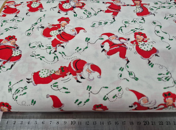 Christmas Jamboree Dancing In The Snow Patchwork-Half mtr Precut