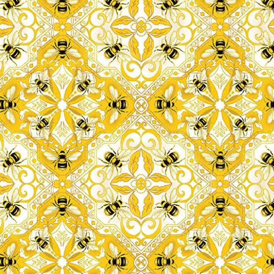Buzzworthy Bee Yellow Patchwork