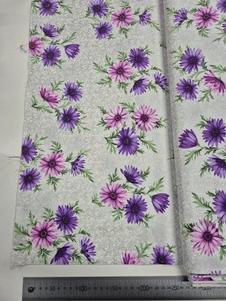 Miss Marguerite Purple Pink Flowers Patchwork