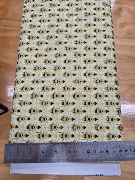 Buzzworthy Bees Aligned Yellow Patchwork