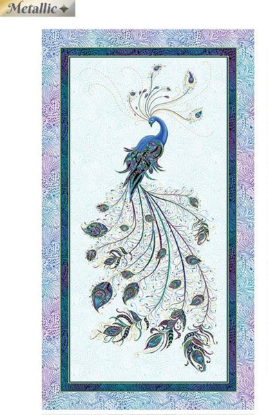 Patchwork Panel Peacock Flourish