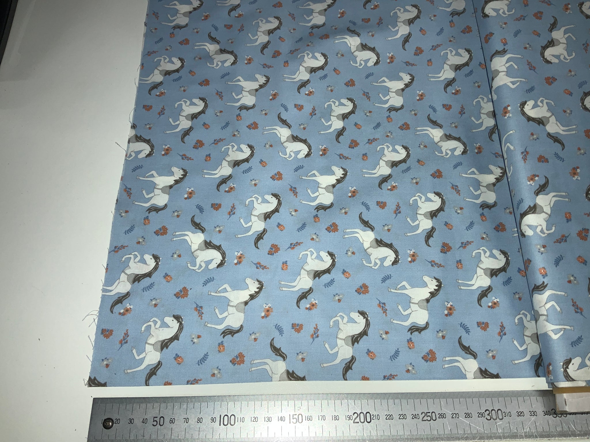 Horses on Blue Patchwork