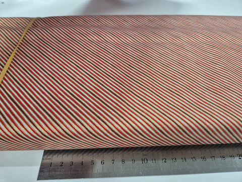 Holidays Charms Metallic Red Stripe Patchwork