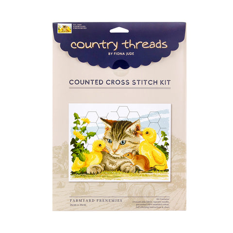 Farmyard Frenemies Counted Cross Stitch