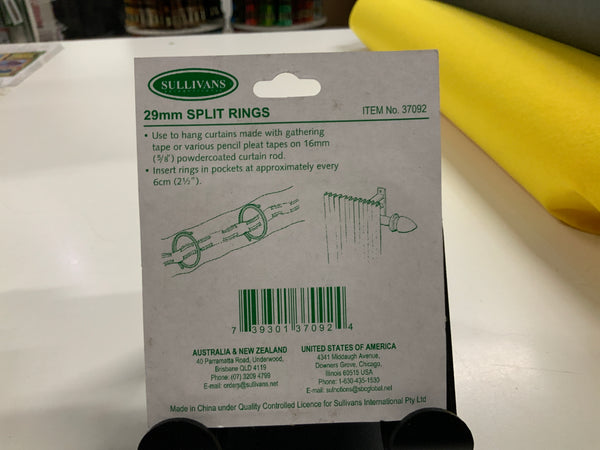 Curtain Split Ring 29mm