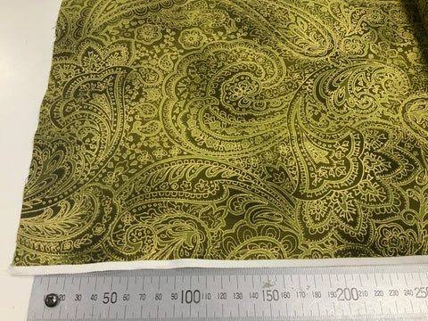 Radiant Paisley Olive Patchwork
