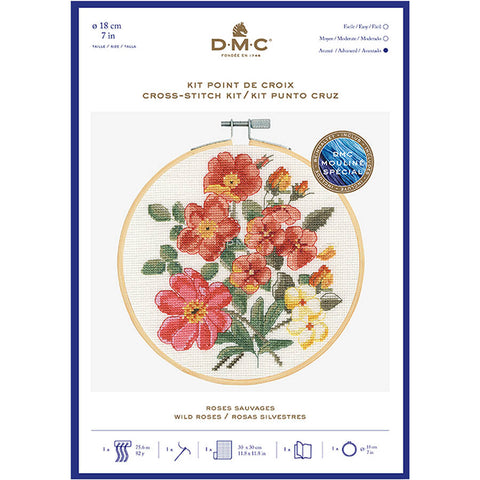 DMC Wild Roses Cross Stitch