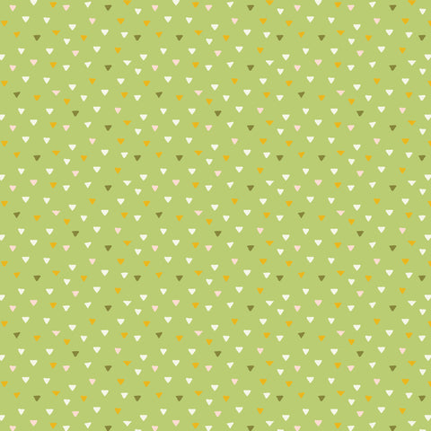 Devonstone Playful Spring Triangles Green Patchwork