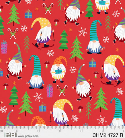 Christmas Miniatures Red Gnomes Patchwork