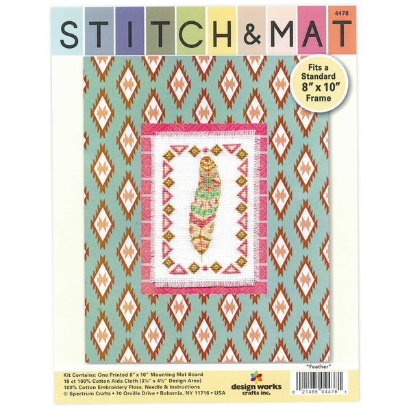 Cross Stitch & Mat- Various Designs