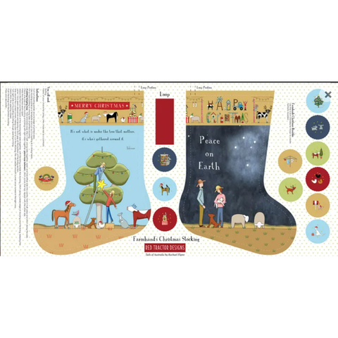 Christmas in Australia Stocking Panel