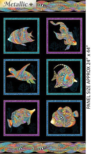 Hooked on Fish Patchwork Panel Ann Lauer Designs