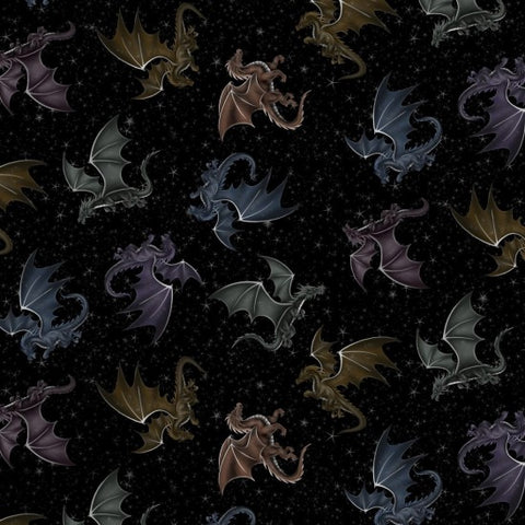 Fire and Fury Dragons Patchwork