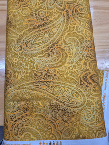Radiant Paisley Gold Patchwork