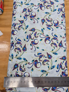 Peacock Flourish Feathers Patchwork
