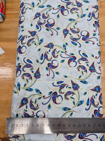 Peacock Flourish Feathers Patchwork