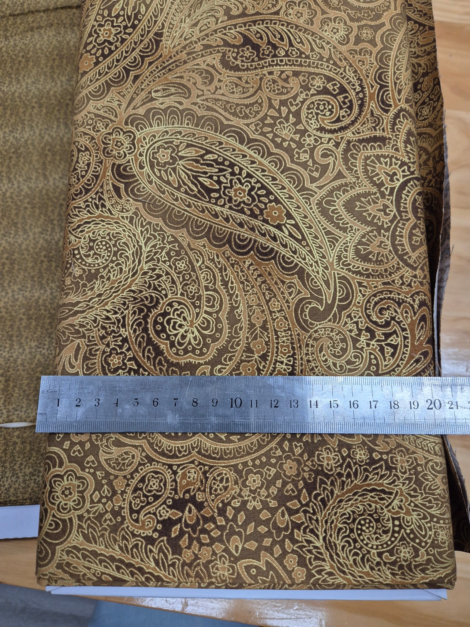 Radiant Paisley Light Brown Patchwork
