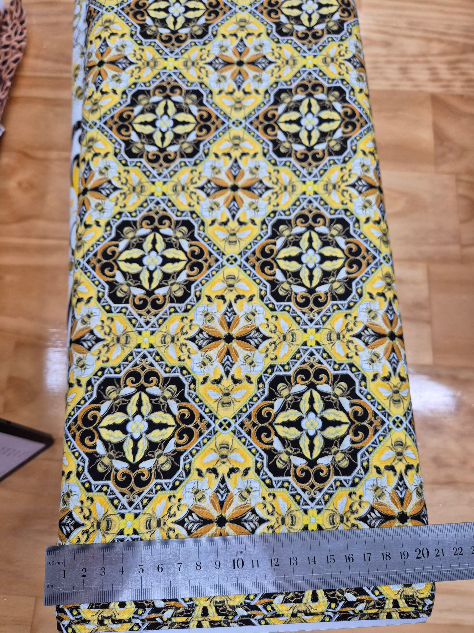 Buzzworthy Bees Gold & Black Patchwork