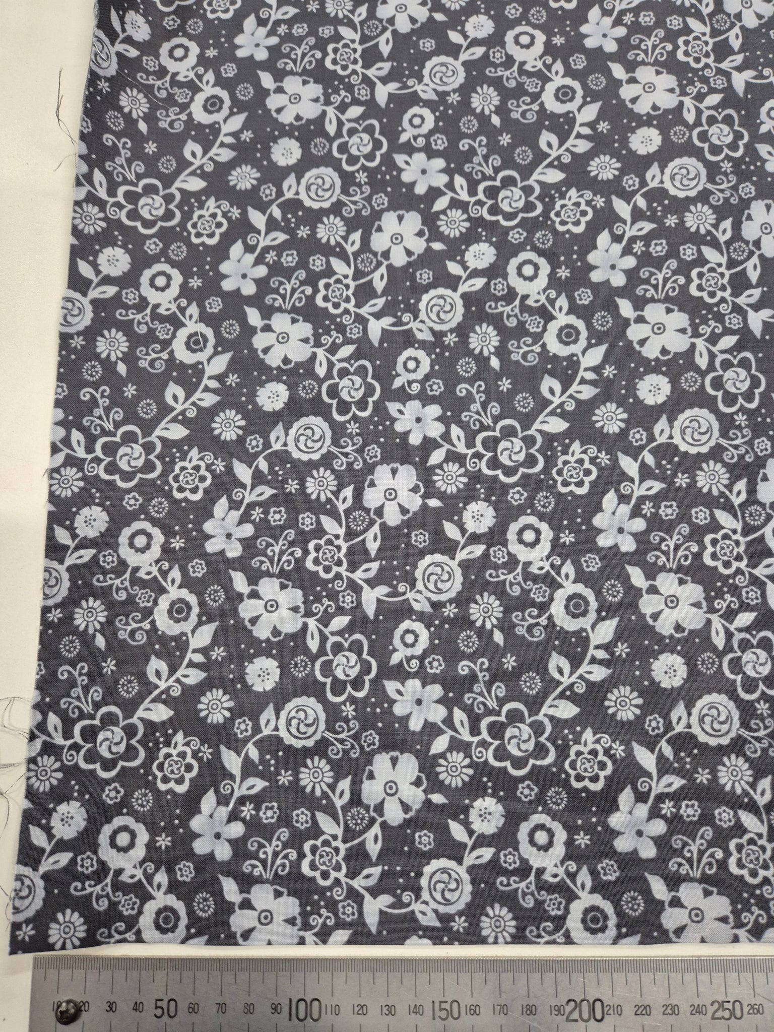 The Gallery by Choice Grey Floral Fabric