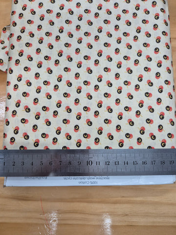 Chocolate & Bubblegum Cherries on Cream Patchwork