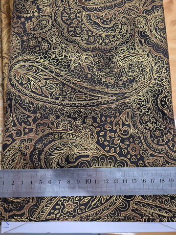 Radiant Paisley Black Patchwork