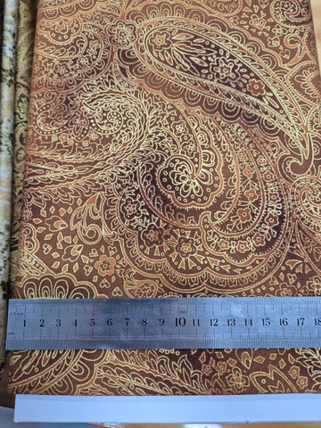 Radiant Paisley Cocoa Patchwork