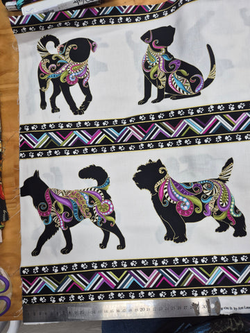 Dog On It Boarder Dogs Patchwork