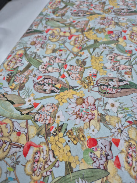 May Gibbs Christmas Gossiping Gumnuts Lt Green