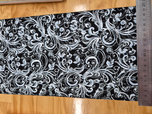 Pearl Ballet Black Swirls Patchwork