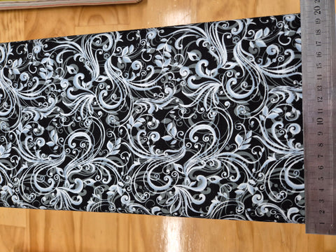 Pearl Ballet Black Swirls Patchwork