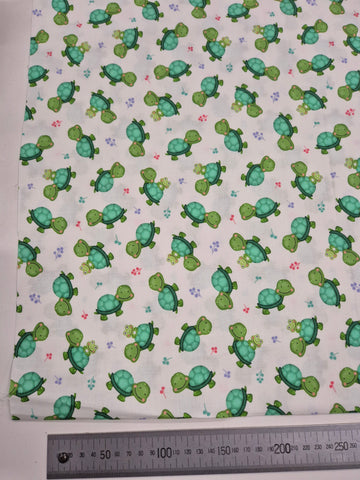 Jungle Paradise Turtle Frog Fabric