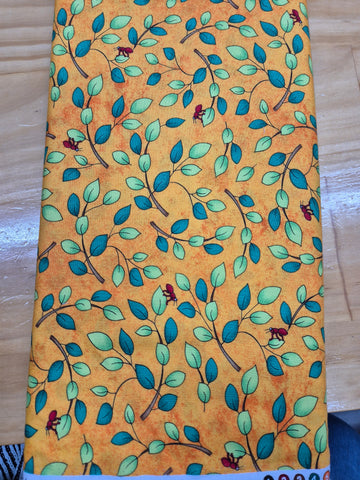 Spring Fling Tiny Leaves Stripes