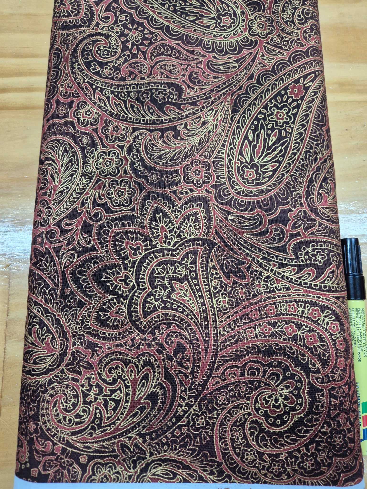 Radiant Paisley Brown Patchwork