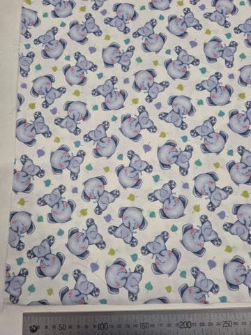 Jungle Paradise Elephants Fabric