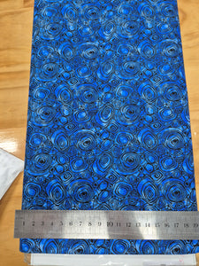 Peacock Flourish Blue Patchwork