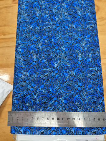 Peacock Flourish Blue Patchwork