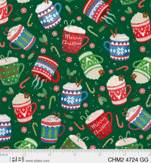 Christmas Miniatures Green Hot Cocoa Patchwork