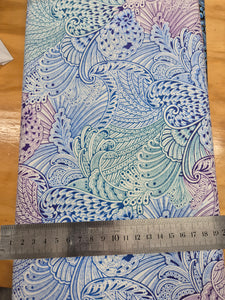 Peacock Flourish Opulence Mottled Patchwork