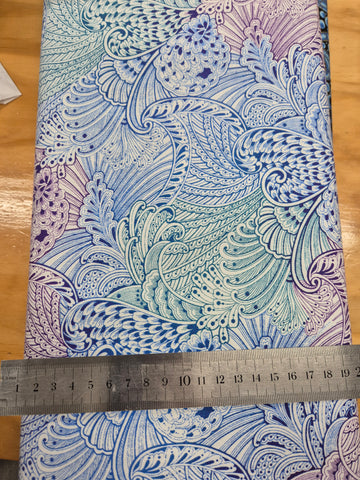 Peacock Flourish Opulence Mottled Patchwork