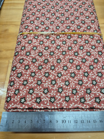 Chocolate & Bubblegum Flowers on Red Patchwork