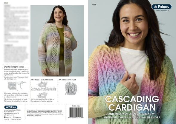 Cascading Cardigan pattern 0065