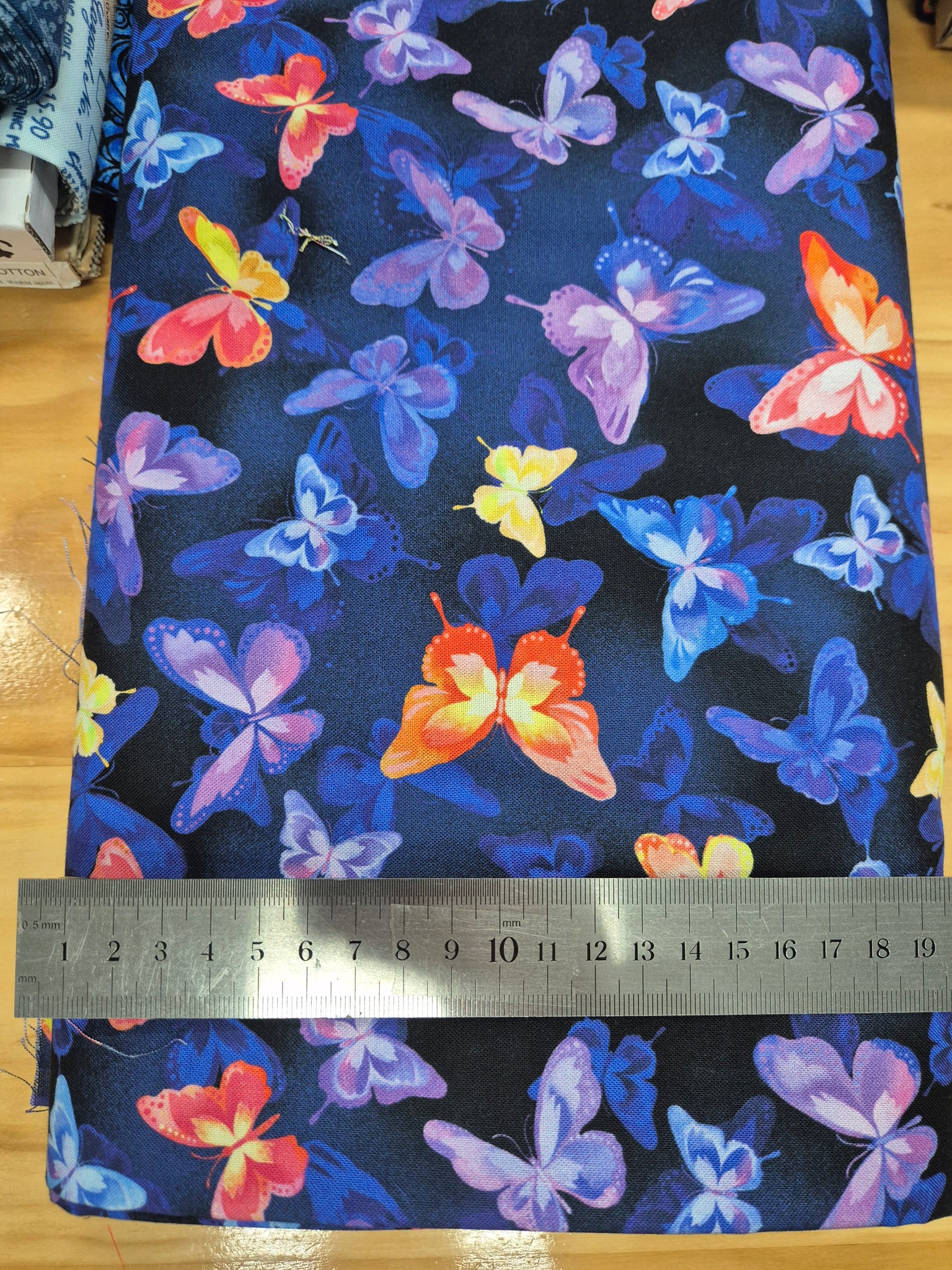 Luminous Blooms Dark Butterflies Patchwork