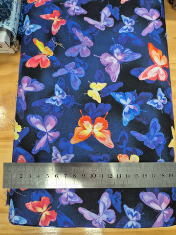Luminous Blooms Dark Butterflies Patchwork