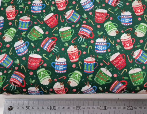 Christmas Miniatures Green Hot Cocoa Patchwork