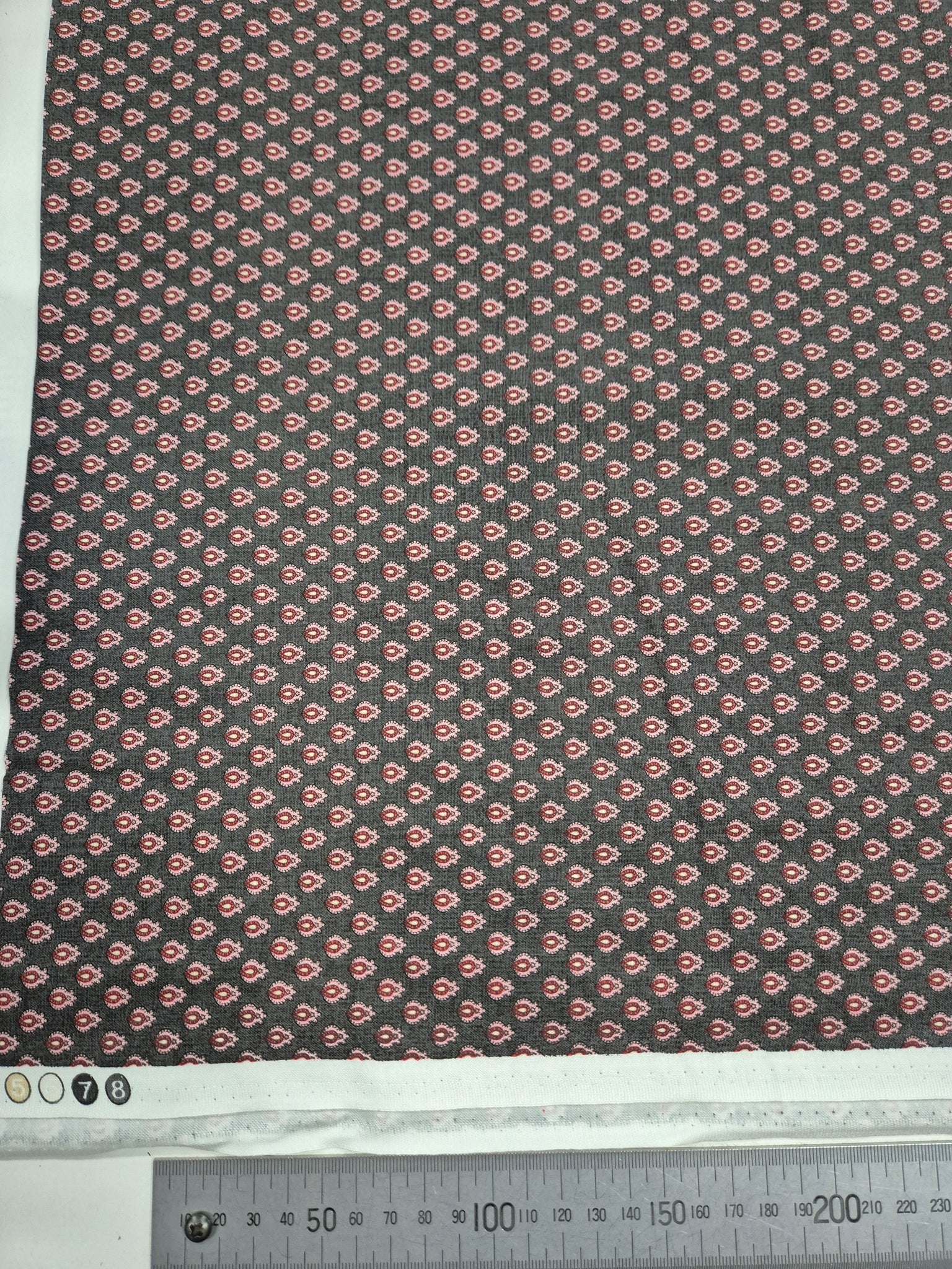 The Gallery by Choice Pink on Grey Fabric