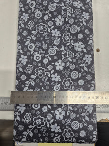 Floral on Dark Grey Patchwork