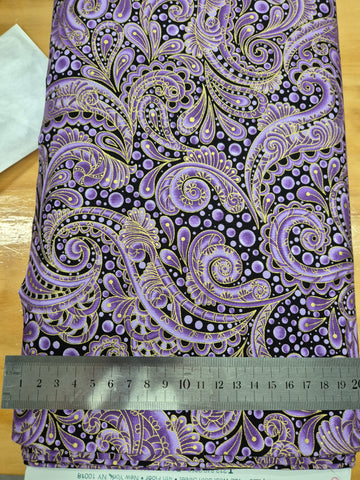 Hooked on Fish Paisley Purple Patchwork
