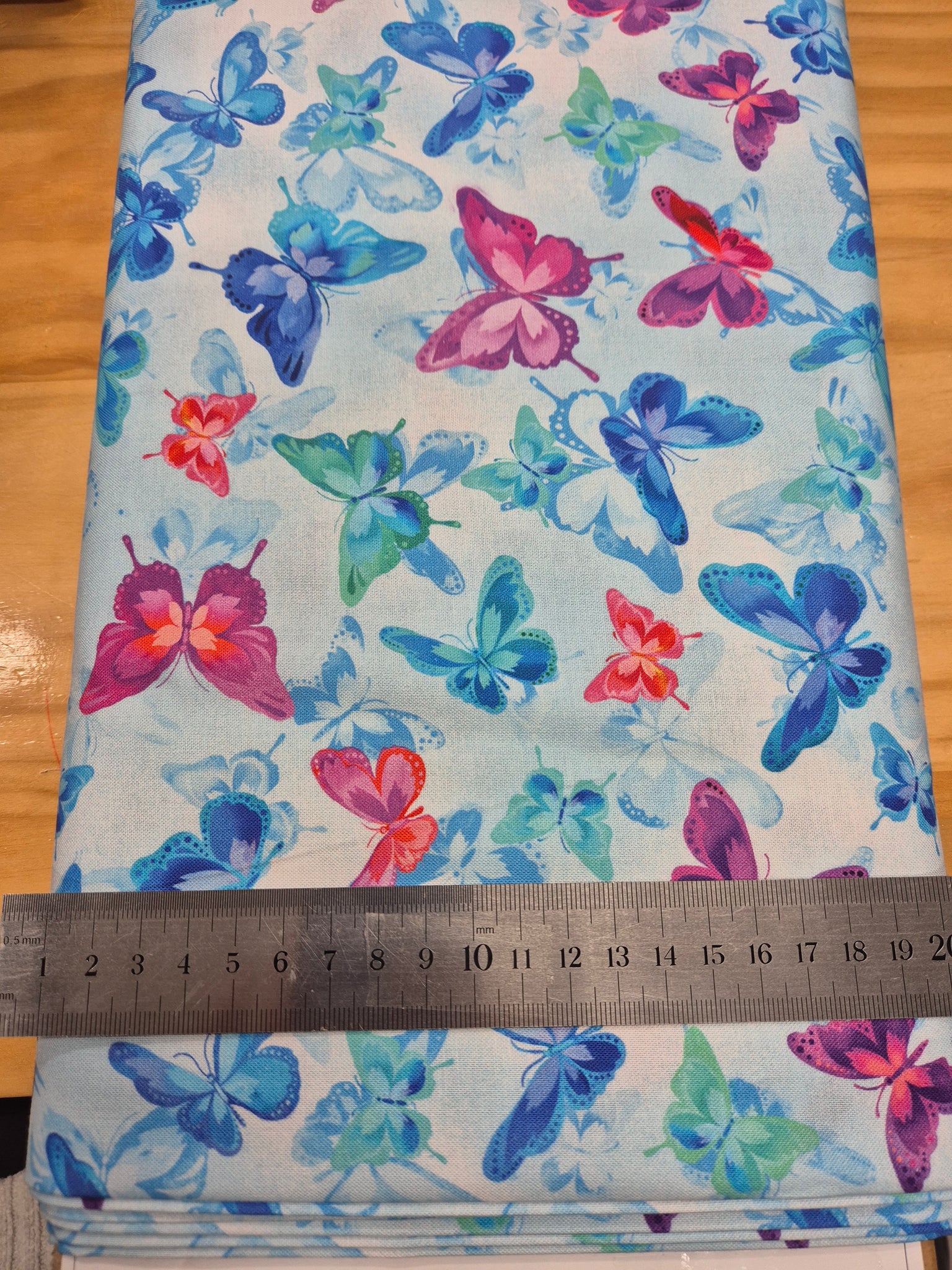 Luminous Blooms Light Butterflies Patchwork