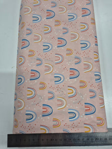 Rainbows on Pink Patchwork
